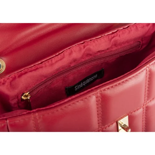 Sac à Main ROUGE Femme Motif Uni
