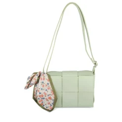 Sac à Main VERT Femme Motif Fleuri