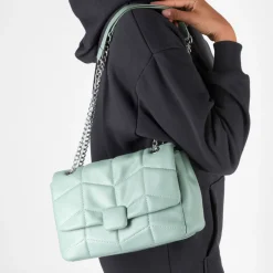 Sac à Main VERT Femme Motif Uni
