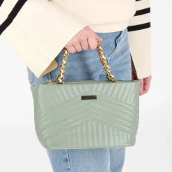 Sac à Main VERT Femme Motif Uni