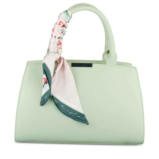 Sac à Main VERT Femme Motif Fleuri