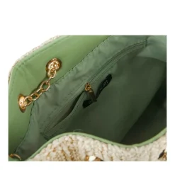 Sac à Main VERT Femme Motif Uni