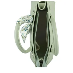 Sac à Main VERT Femme Motif Fleuri