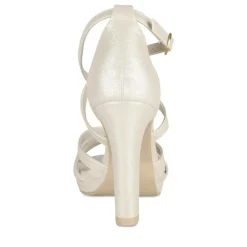 Sandales Aiguille BLANC Femme Motif Uni Boucle