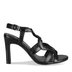 Sandales Aiguille NOIR Femme Motif Uni Boucle