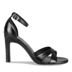 Sandales Aiguille NOIR Femme Motif Uni Boucle