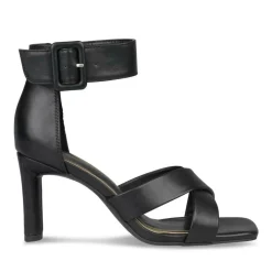 Sandales Aiguille NOIR Femme Motif Uni Boucle