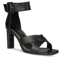 Sandales Aiguille NOIR Femme Motif Uni Boucle