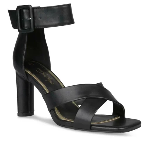 Sandales Aiguille NOIR Femme Motif Uni Boucle
