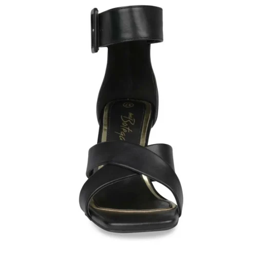 Sandales Aiguille NOIR Femme Motif Uni Boucle