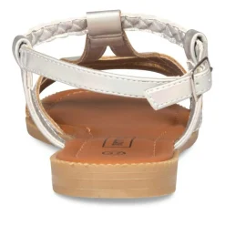 Sandales ARGENT Femme Boucle