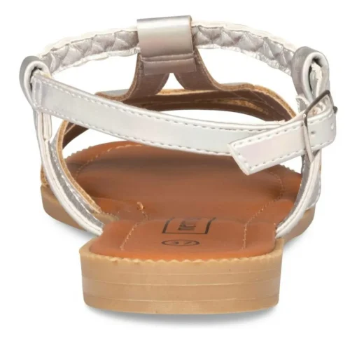 Sandales ARGENT Femme Boucle