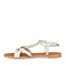 Sandales ARGENT Femme Boucle