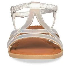 Sandales ARGENT Femme Boucle