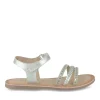 Sandales ARGENT Fille CUIR Motif Uni Scratch