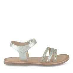 Sandales ARGENT Fille CUIR Motif Uni Scratch