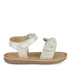 Sandales ARGENT Fille CUIR Motif Vernis Scratch