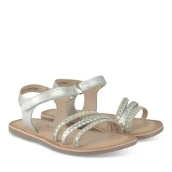 Sandales ARGENT Fille CUIR Motif Uni Scratch