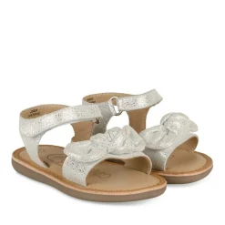 Sandales ARGENT Fille CUIR Motif Vernis Scratch