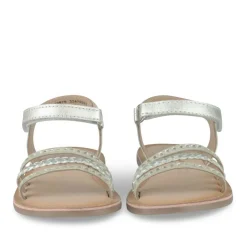 Sandales ARGENT Fille CUIR Motif Uni Scratch