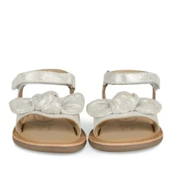 Sandales ARGENT Fille CUIR Motif Vernis Scratch