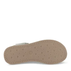 Sandales ARGENT Fille CUIR Motif Tressé Scratch