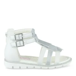 Sandales ARGENT Fille Motif Uni Fermeture éclair