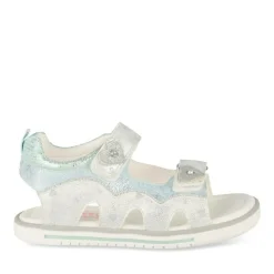 Sandales ARGENT Fille Motif Coeurs Scratch