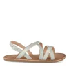 Sandales ARGENT Fille Motif Paillettes Boucle