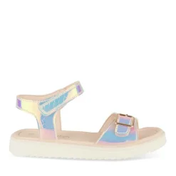 Sandales ARGENT Fille Motif Iridescent Scratch