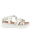 Sandales ARGENT Fille Motif Iridescent Boucle