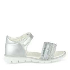 Sandales ARGENT Fille Motif Perle Scratch