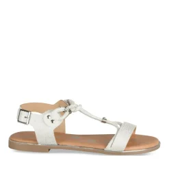 Sandales ARGENT Fille Motif Iridescent Boucle