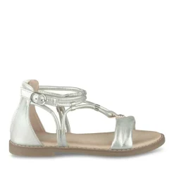 Sandales ARGENT Fille Motif Iridescent Fermeture éclair