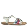 Sandales ARGENT Fille Motif Iridescent Boucle