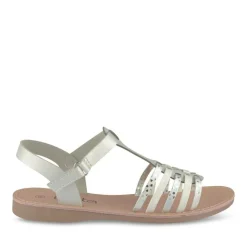Sandales ARGENT Fille Motif Uni Scratch