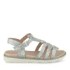 Sandales ARGENT Fille Motif Uni Scratch