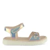 Sandales ARGENT Fille Motif Iridescent Scratch