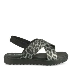 Sandales ARGENT Fille Motif Animal Elastique
