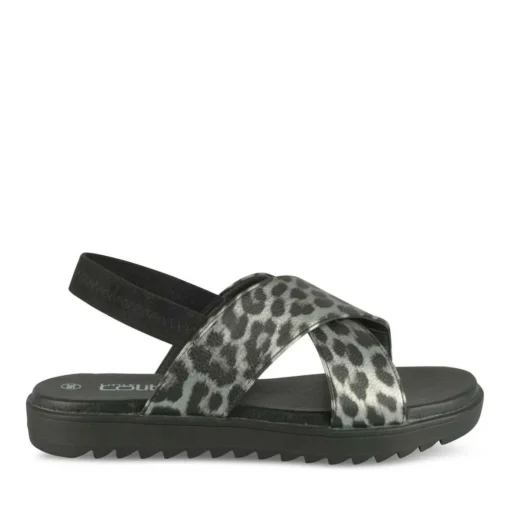 Sandales ARGENT Fille Motif Animal Elastique
