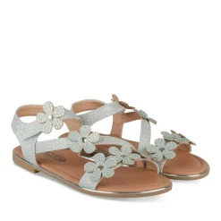 Sandales ARGENT Fille Motif Paillettes Scratch