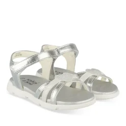 Sandales ARGENT Fille Motif Iridescent Scratch