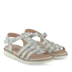 Sandales ARGENT Fille Motif Uni Scratch