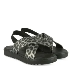 Sandales ARGENT Fille Motif Animal Elastique