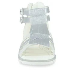 Sandales ARGENT Fille Motif Uni Fermeture éclair
