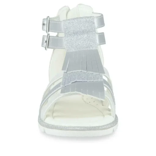 Sandales ARGENT Fille Motif Uni Fermeture éclair