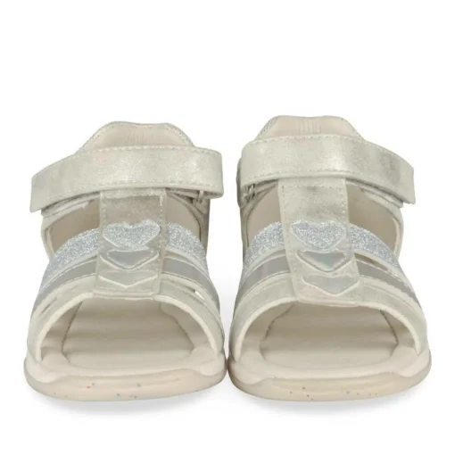 Sandales ARGENT Fille Motif Multicolore Scratch