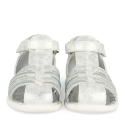 Sandales ARGENT Fille Motif Coeurs Scratch