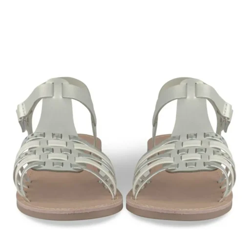 Sandales ARGENT Fille Motif Uni Scratch