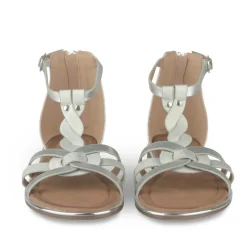 Sandales ARGENT Fille Motif Iridescent Fermeture éclair